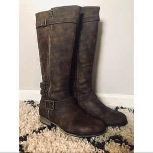 Buckle Riding Boots